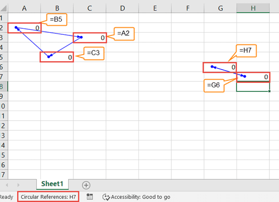 Excel Circular References